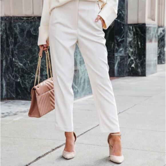 VICI Vanessa High Waist Cream Color Pants - Picture 1 of 4